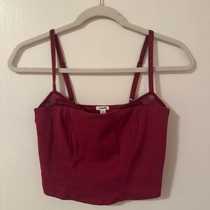 Garage Double Layer Busier Top Plum Red